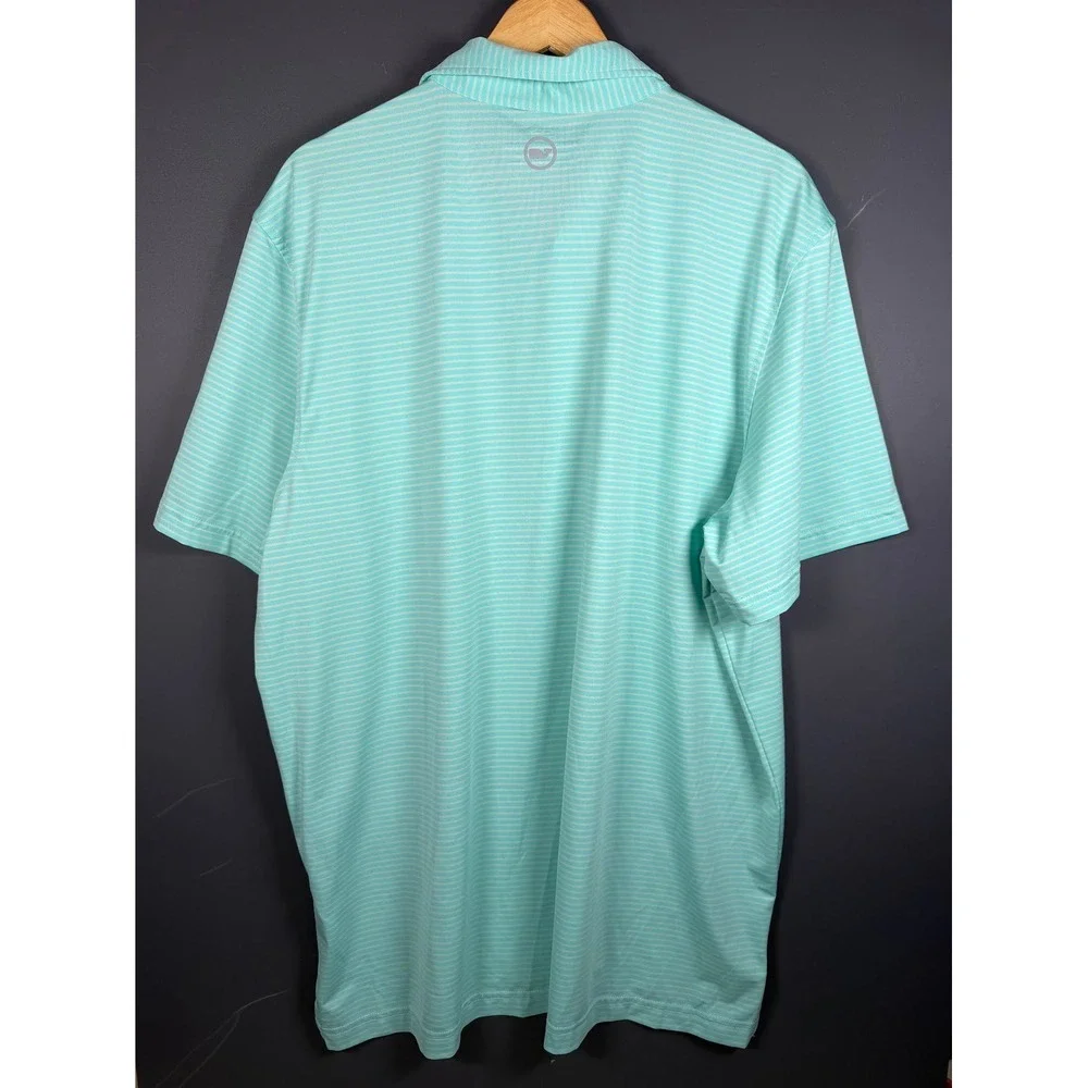 Vineyard Vines Performance Polo Shirt Mens XL Mint Green Golf Short Sleeve